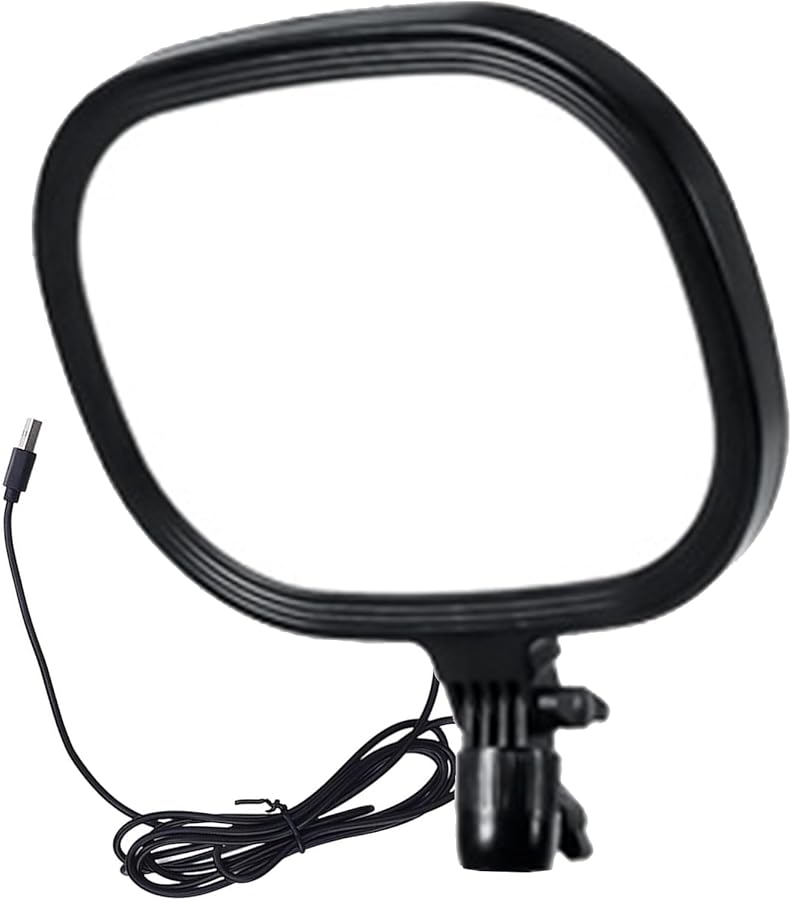 Black LED Hoop Fill Light Portable Multiple Dimming Modes for Phone Content Creators - Image 1